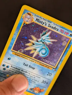 Pokemon Gym Heroes Misty’s Seadra Holo WOTC 1999 NM Near Mint Vintage - Image 3