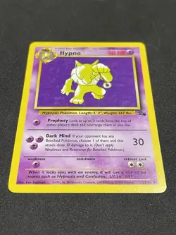 Pokemon Hypno 23/62 Fossil Rare Non Holo Unlimited 1999 WOTC - Image 3