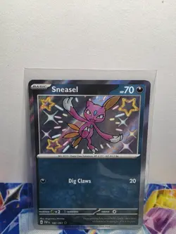 Sneasel 182/091 - S&V: Paldean Fates Shiny Holo Rare - Pokemon TCG (NM) - Image 1