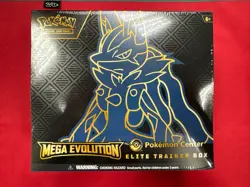 Pokemon TCG Mega Evolution Pokemon Center ETB Lucario - SEALED - Image 1