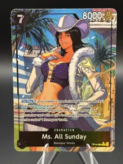 Ms. All Sunday (Alternate Art) OP14-084 The Azure Sea's Seven Foil One Piece TCG - Image 1