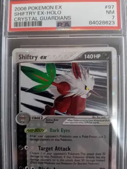 Shiftry ex Pokemon Crystal Guardians Holo 97/100 PSA 7 NM Graded Card - Image 4