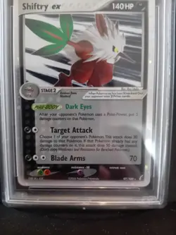 Shiftry ex Pokemon Crystal Guardians Holo 97/100 PSA 7 NM Graded Card - Image 5