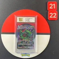 Pokemon Chinese TCG Card Sword & Shield Rayquaza VMAX CS4bC 098/132 RRR Grade10 - Image 1