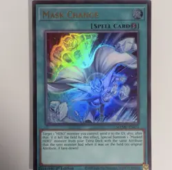 Yu-Gi-Oh! TCG Mask Change Spell Card MZMU-EN071 1st Edition NM - Image 1