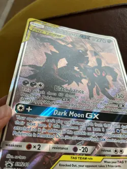 Pokemon Jumbo Oversized Umbreon & Darkrai GX Tag Team Promo Card SM241 - Image 3