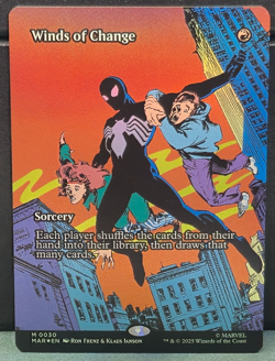 Winds of Change 30 BORDERLESS FOIL Marvel Universe Eternal Legal Spider-Man MTG - Image 1