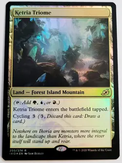 MTG Ketria Triome Foil - Ikoria: Lair of Behemoths NM - Image 1