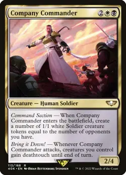 1x Company Commander - NM - Warhammer 40,000 - SPARROW MAGIC MTG - Image 1