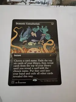 MTG Demonic Consultation (1127/3004) Secret Lair Drop Series NM FOIL - Image 1