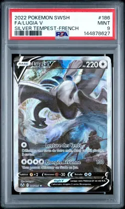 Carte Pokemon Lugia-V 186/195 Holo Tempete Argentee PSA 9 ✨ - Image 2