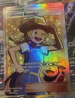 Pokemon TCG GX Supporter Full Art Holo Card Lot Breeder Ho-Oh Marshadow Necrozma - Image 1