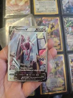 Mewtwo V (Alternate Full Art) 072/078 Pokemon GO Holo - Image 1