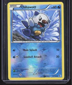 Pokemon TCG Oshawott Reverse Holo #39/149 2012 Black & White: Boundaries Crossed - Image 1
