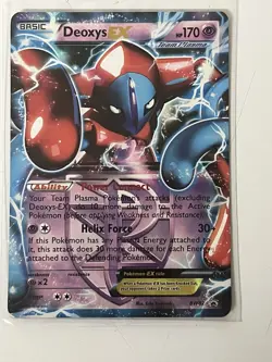 Deoxys EX BW82 Team Plasma Black & White Promo Holo Pokemon TCG - Image 1