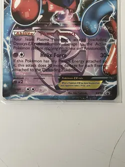 Deoxys EX BW82 Team Plasma Black & White Promo Holo Pokemon TCG - Image 3