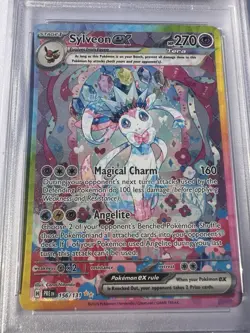 PSA 9 Sylveon ex 156/131 Prismatic Evolutions Special Illustration Rare Pokemon - Image 3