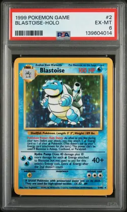 Blastoise New Cert - Holo PSA 6 - Base Set - 1999 - #2/102 - Pokemon - Vintage - Image 1