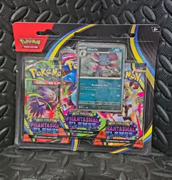 2025 Pokemon TCG Phantasmal Flames 3-Pack Blister – Weavile Promo – Sealed - Image 1