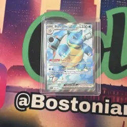 Pokemon Blastoise ex 184/165 Sv: Scarlet & Violet 151 Ultra Rare Holo 330 HP - Image 1