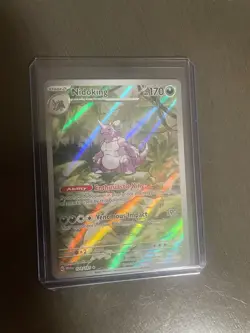 Pokemon Nidoking Illustration Rare Holo 174/165 Sv: Scarlet & Violet 151 170 HP - Image 1