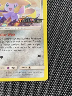 Pokemon Jirachi SM161 Sun & Moon Holo Team Up Stamped Black Star Promo LP/NM - Image 4