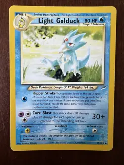 Pokemon TCG - Light Golduck 47/105 Neo Destiny Regular Unlimited - LP - Image 1