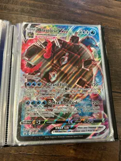 Pokemon TCG - JUMBO Blastoise VMAX SWSH103 Black Star Promo NM - Image 1
