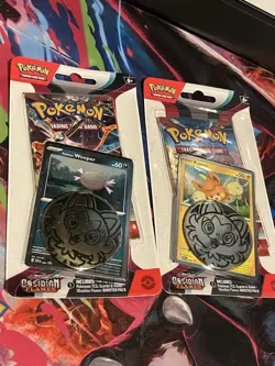 10X Sealed Pokemon Obsidian Flames Checklane Blister Pack with Promo US SELLER - Image 1