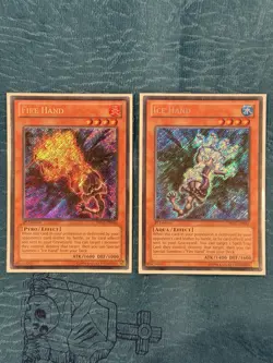 YuGiOh! Fire & Ice Hand - DRLG-EN046/EN047 - 1st Ed (Secret, LP-MP Pair) - EURO - Image 1