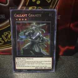 Yugioh Gallant Granite MP20-EN167 Secret Rare 1st Ed NM - Image 1