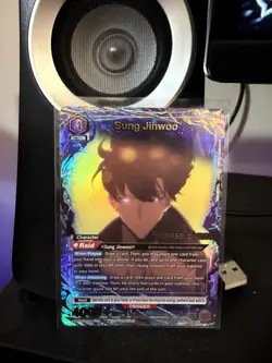 Union Arena Solo Leveling Sung Jinwoo Release Event Alt SLG-1-020 English Promo - Image 1