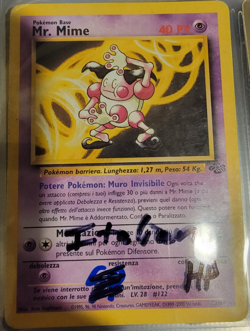 ITALIAN Mr. Mime # 22/64 Jungle Set Pokemon Trading Cards HP - Image 1