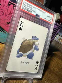 2004 Pokemon Firered Version Playing Cards Blastoise King Of Spades PSA 10 - Image 3