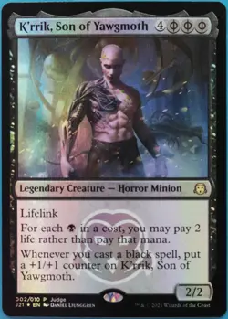 K'rrik, Son of Yawgmoth (Judge Promo) FOIL NM MTG MAGIC CARD (513573) ABUGames - Image 1