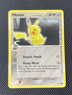 Pikachu 13/17 - Pop Series 5 Non Holo Pokemon Card LP+ - Image 1