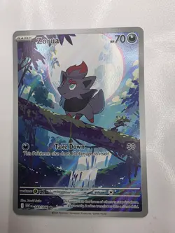 Zorua White Flare Illustration Rare Holo Card 142/086 NM Condition Pokemon TCG - Image 1