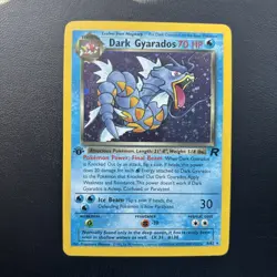 DARK GYARADOS Pokemon Card - WOTC - 1st Edition - Team Rocket - 8/82 HOLO NM (A) - Image 2