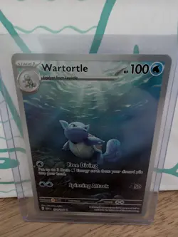 Pokemon TCG Wartortle 171/165 Scarlet & Violet 151 Holo Illustration Rare Card - Image 1