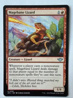 MTG Magebane Lizard 0134 Outlaws of Thunder Junction M/NM Free UK P&P - Image 1