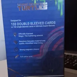 Ultimate Guard Sidewinder Deck Box TMNT Sewer Walls Magic Blue Green - Image 3