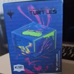 Ultimate Guard Sidewinder Deck Box TMNT Sewer Walls Magic Blue Green - Image 4