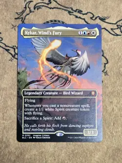 Kykar, Wind's Fury (Borderless) 91 Commander: Bloomburrow Non-Foil NM - Image 1