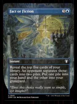 Fact or Fiction (Borderless) Commander Masters #631 Uncommon - Image 1