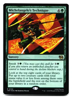 Michelangelo's Technique #122 Teenage Mutant Ninja Turtles Foil - Image 1