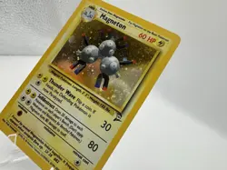 Magneton 009/130 Base Set Holo Unlimited Pokemon WOTC LP Swirl - Image 2