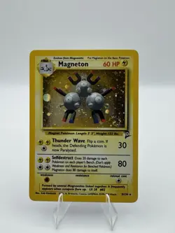 Magneton 009/130 Base Set Holo Unlimited Pokemon WOTC LP Swirl - Image 4