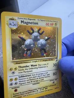 Magneton 009/130 Base Set Holo Unlimited Pokemon WOTC LP Swirl - Image 5