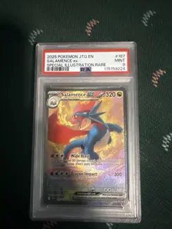 Pokemon TCG Salamence EX Journey Together Special Illustration Rare PSA 9 - Image 1