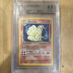 Pokemon 1999 Base Set Unlimited Ninetales Holo Rare BGS 9.5 #12/102 English - Image 1